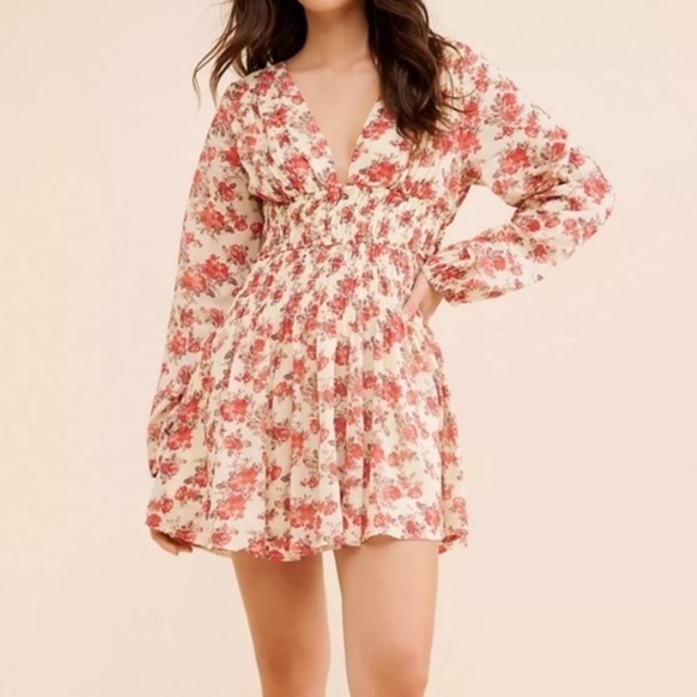 Free People Keep You Mini Floral Dress